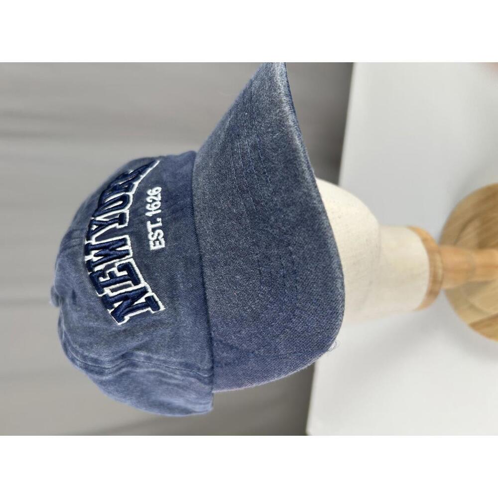 New York Vintage Style Embroidered Adjustable Distressed Cap Unisex